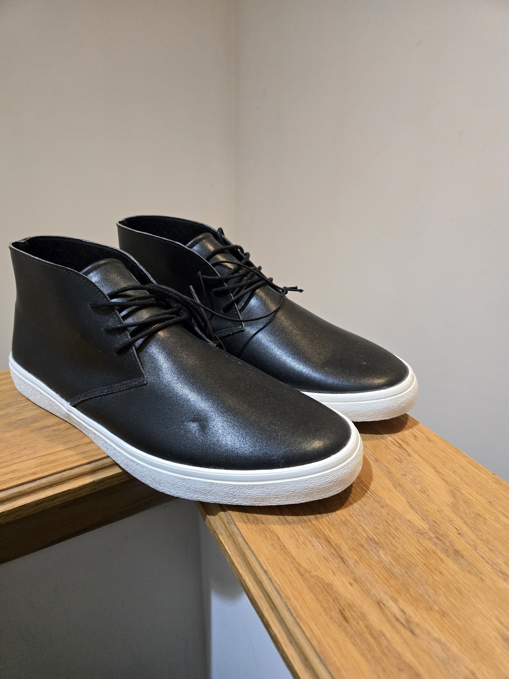 Express Black High-Top Sneakers with White Sole